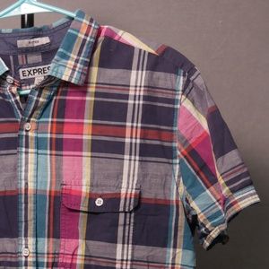Madras plaid button down from Express